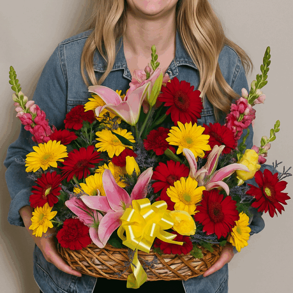 Rosy Reverie Basket - Image 2